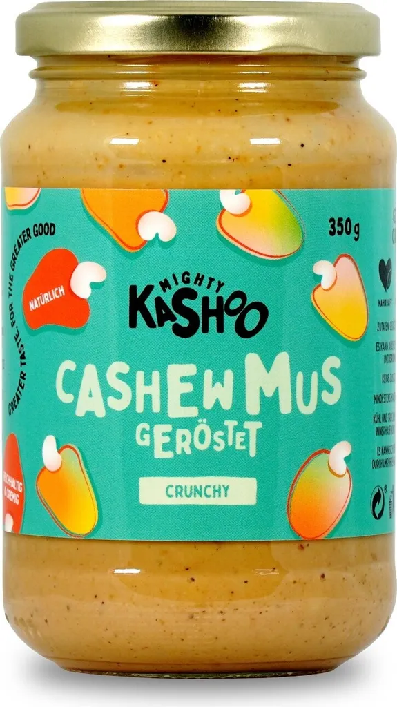 Mighty Kashoo Cashew Mus Geröstet crunchy, 350 g