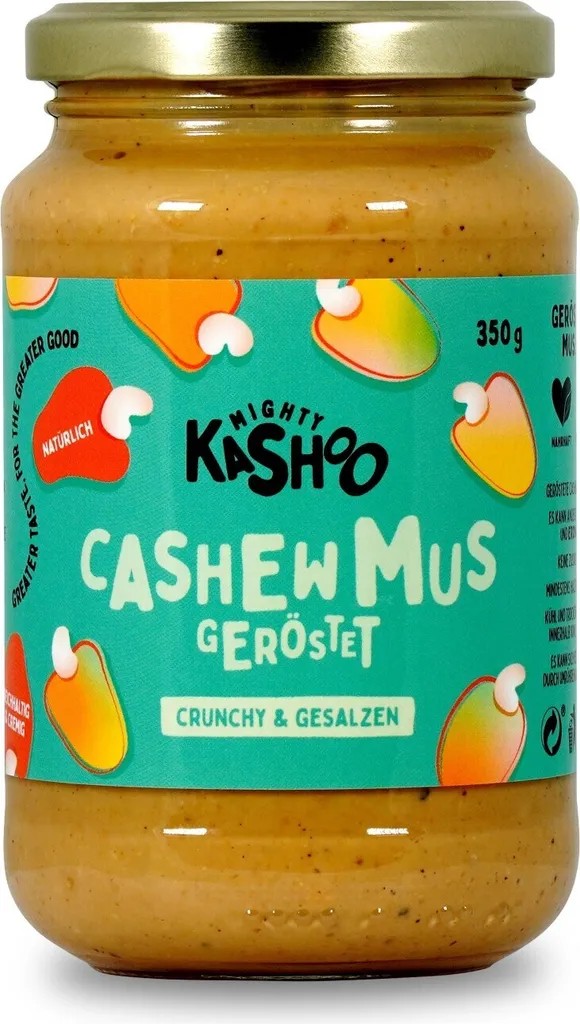 Mighty Kashoo Cashew Mus Geröstet crunchy & gesalzen, 350 g