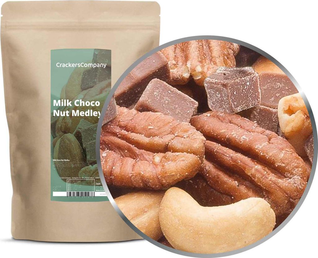 MILK CHOCO NUT MEDLEY ZIP bag 500g