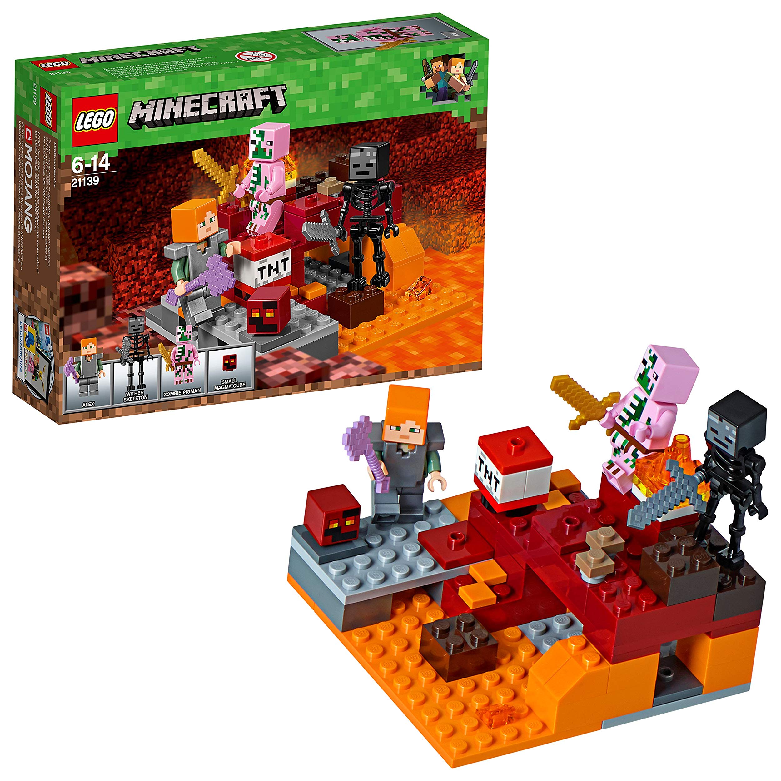Lego Minecraft Nether Adventure Fight Construction Toy