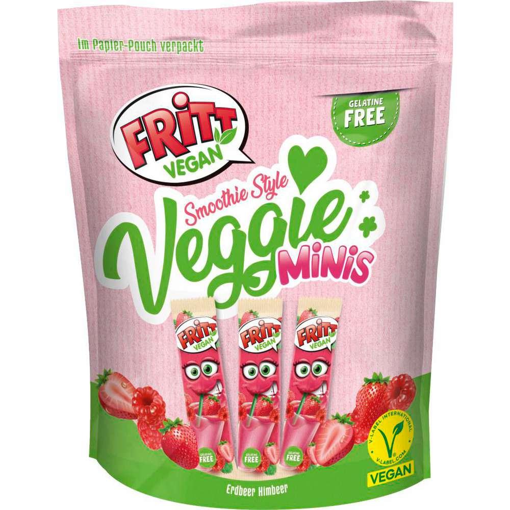 Mini veggie chewy sweets, smoothie style strawberry-raspberry
