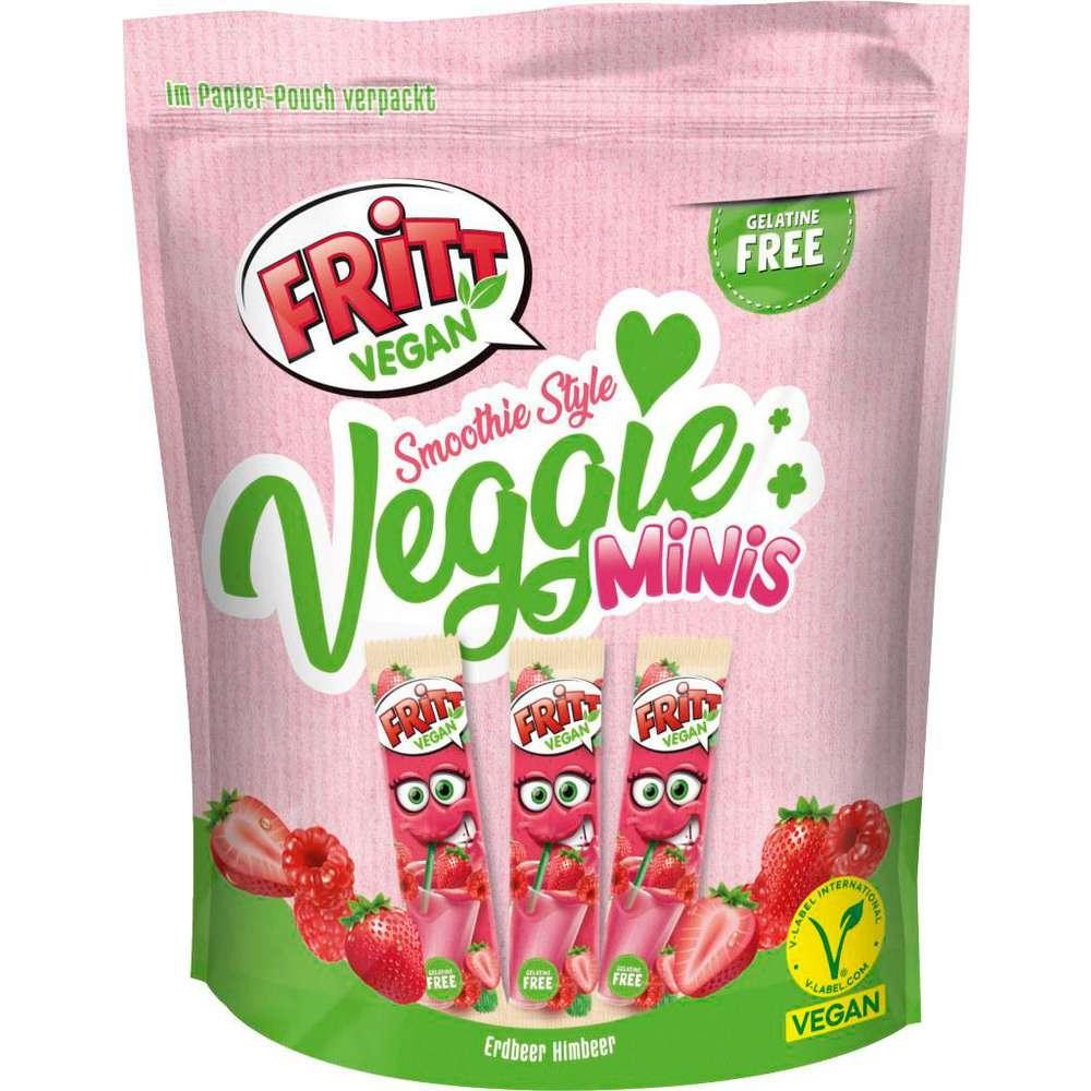Mini veggie chewy sweets, smoothie style strawberry-raspberry