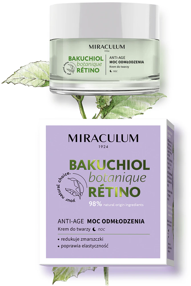 Miraculum Bakuchiol moisturizing night cream against wrinkles