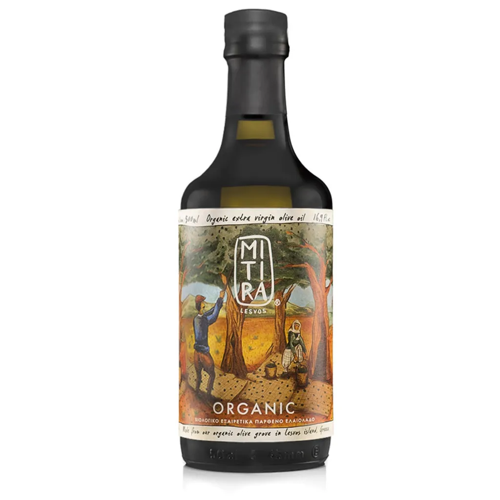 Mitira Ökologisch Olivenöl Extra Vergine 500ml Von Lesbos Blend Kolovi Und Adramitiani Kaltgepresst Fruchtiger Geschmack Aromatisches Olivenöl