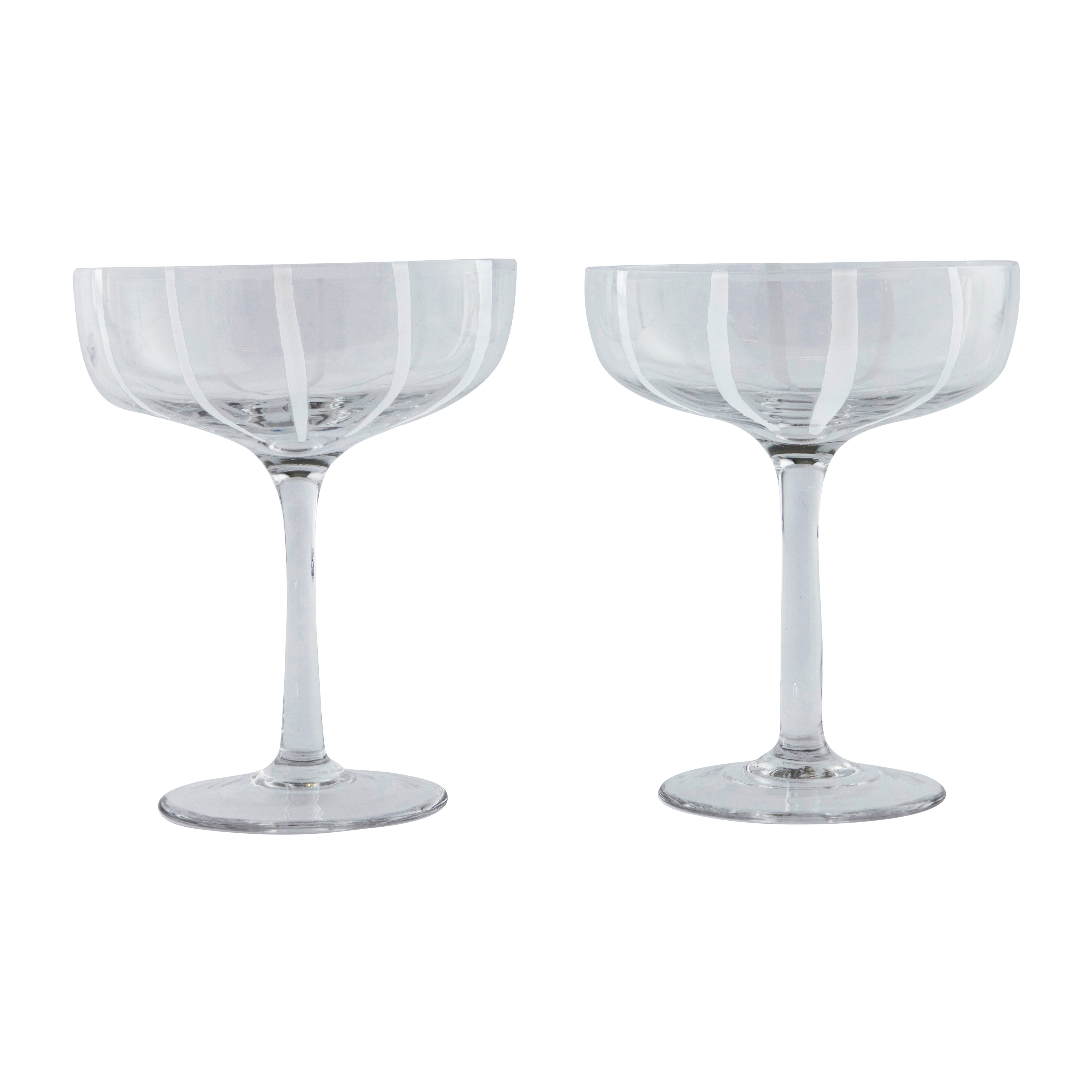 OYOY Mizu coupe champagne glass 2-pack
