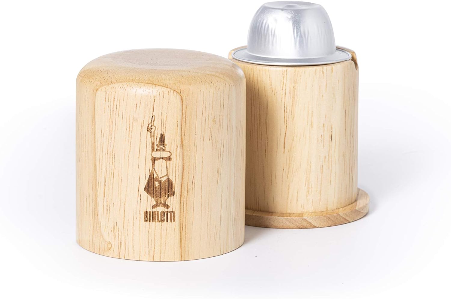 Bialetti apri capsule, compatible with bialetti aluminum capsules (separate wooden capsules)