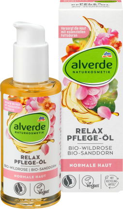 alverde NATURKOSMETIK Relax Care Oil Organic Wild rose, organic sea buckthorn, 100 ml