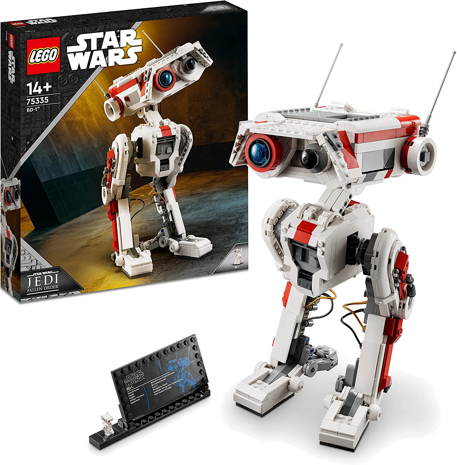 LEGO 75335 Star Wars BD-1 Model Kit Movable Droid Figure Children\'s Bedroom Decoration Keepsake Gift from the Video Game Jedi: Fallen Order