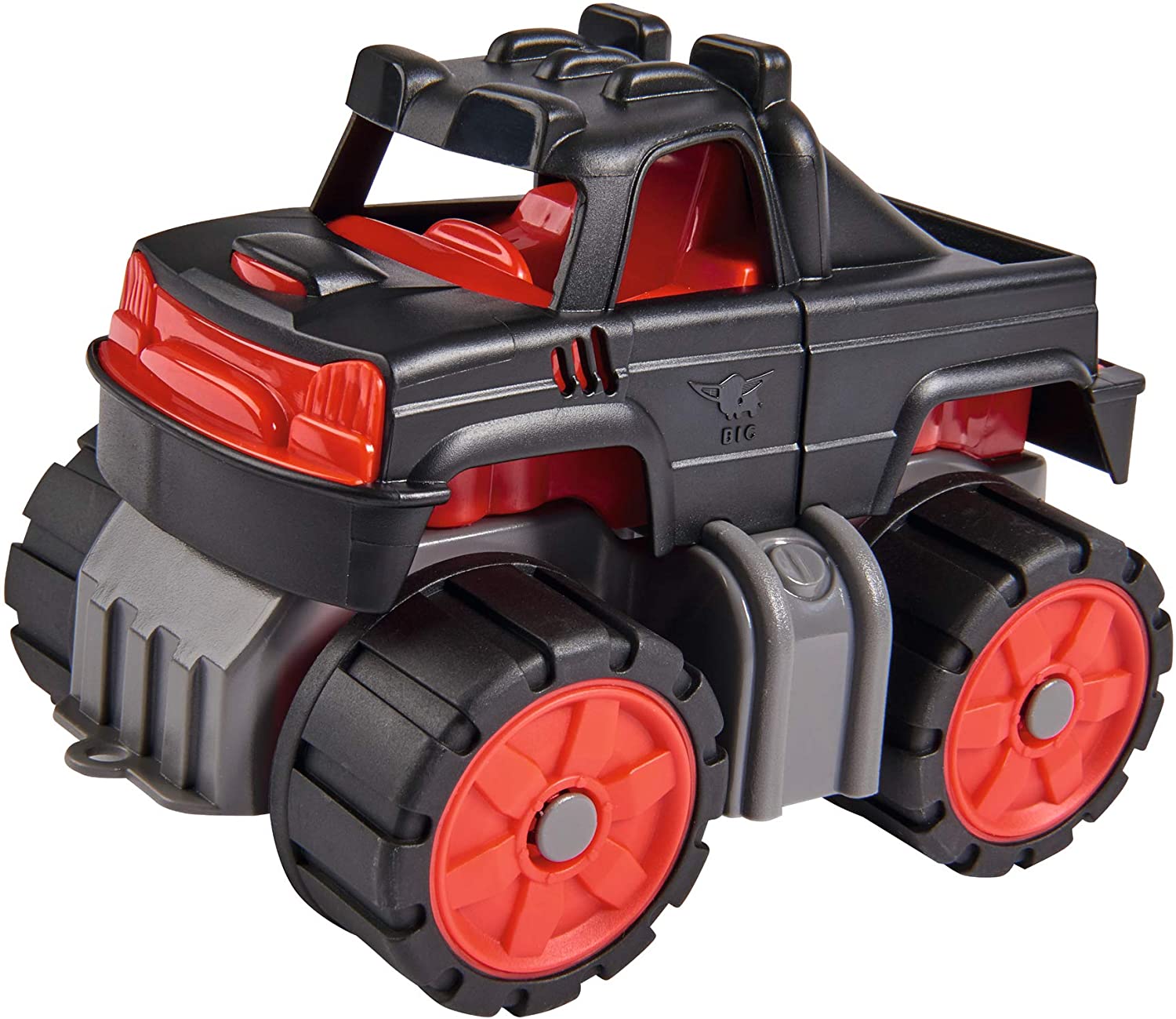 BIG Spielwarenfabrik Big Power Worker Mini Monster Truck, Small Toy Car Ideal For On The Go Tyre