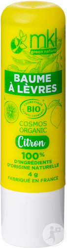 MKL Green Nature Lip Balm Lemon Organic Stick 4g