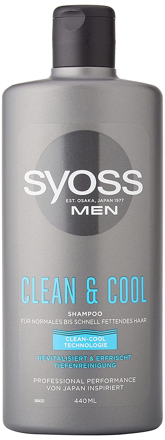 SYOSS Men Clean & Cool Shampoo 440 ml