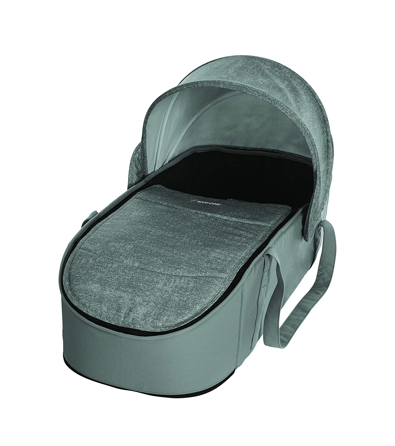 Maxi-Cosi Laika Baby Carrycot - Very Light (Only 1.5 kg) and Padded Soft Pram Attachment - Fits Maxi-Cosi Laika Pushchair - Baby Carrier Suitable from Birth - Nomad Grey