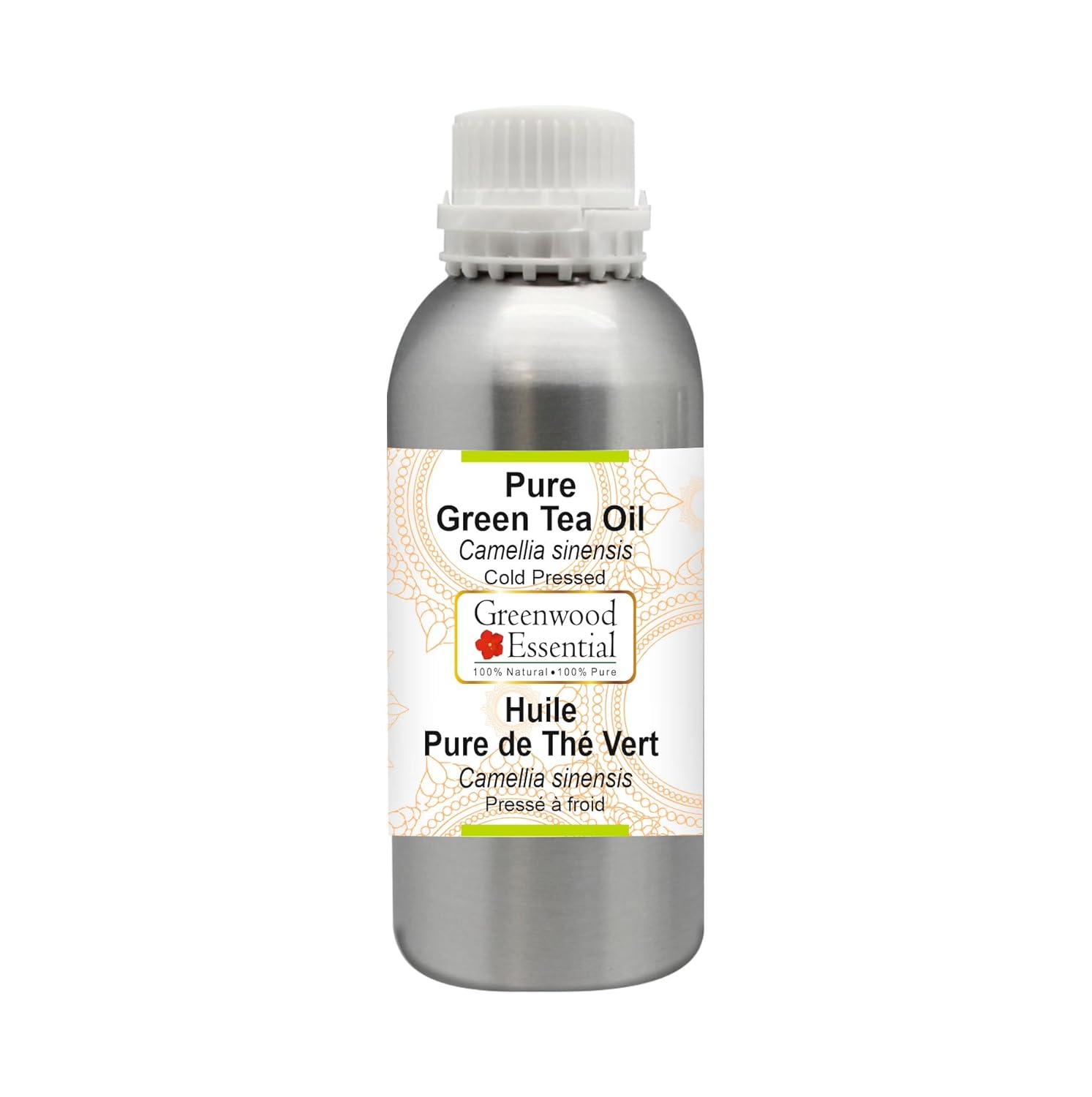 Greenwood Essential Natural Green Tea Oil (Camellia Sinensis) Natural Pure Therapeutic Quality Cold Pressed 630 ml (21.3 oz)