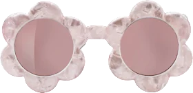 Sunglasses Kids pink flower shape & pink tinted lenses, 1 pc