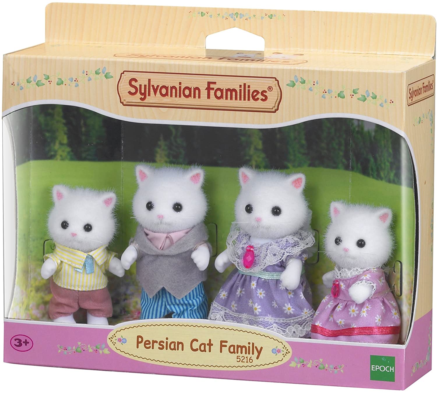 Sylvanian Families – Mini Doll Family Options, Persian cat, multi-coloured