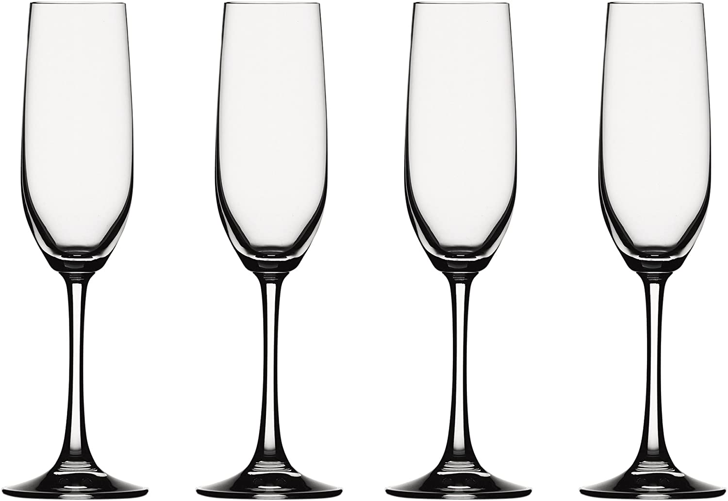 Spiegelau & Nachtmann Spiegelau Vino Grande Champagne Flute, Set of 4, Prosecco Glasses, Champagne Flute, Champagne Glass, Prosecco Glass, Wine Glass, Crystal Glass, 178 ml 4510275