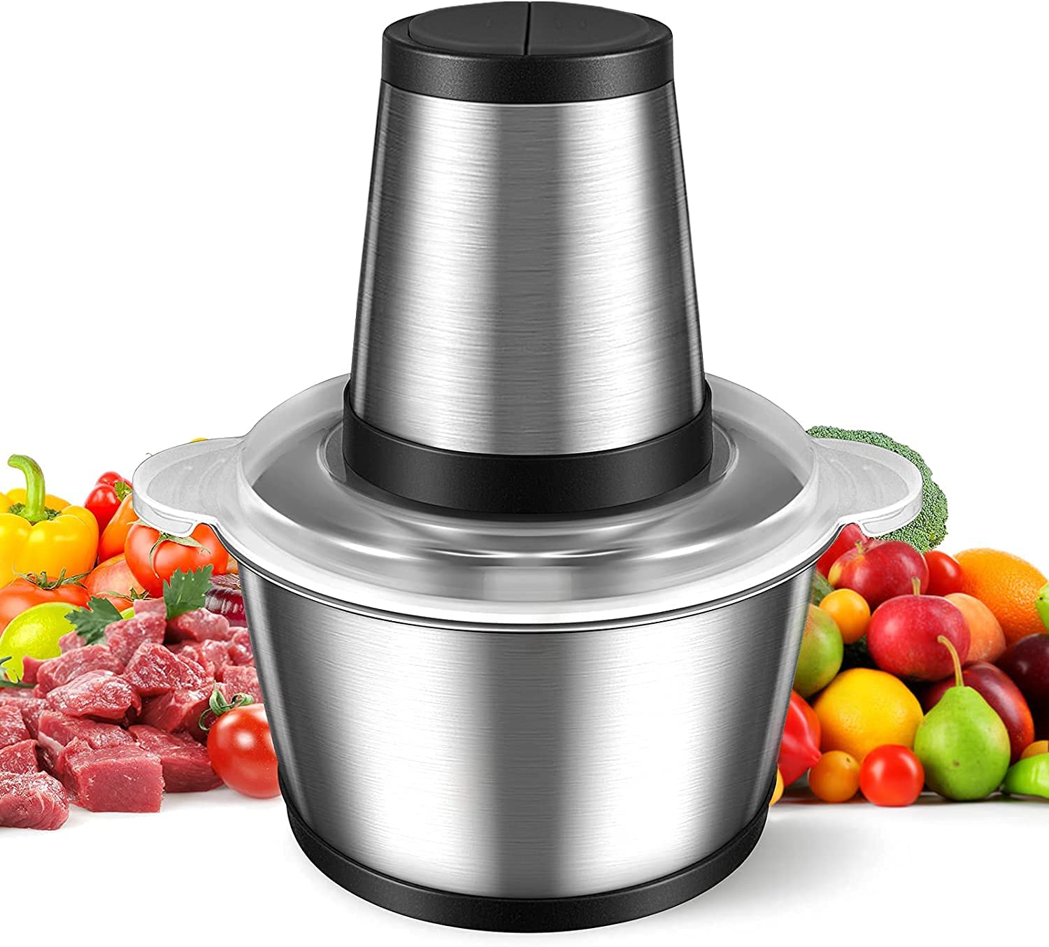 Love begans Multi-Chopper, 2.0 L Electric Chopper with Stainless Steel Bowl, 300 W Food