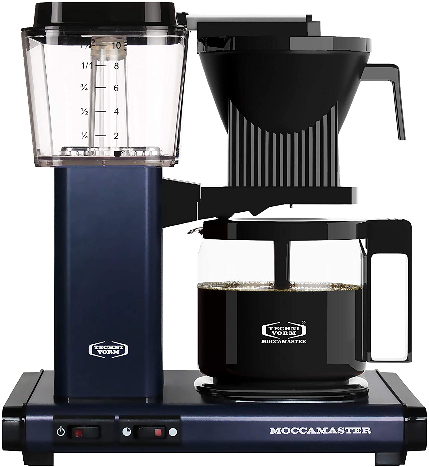 Moccamaster KBG 741 Filter Coffee Machine, Copper, 1.25 Litres, Midnight Blue