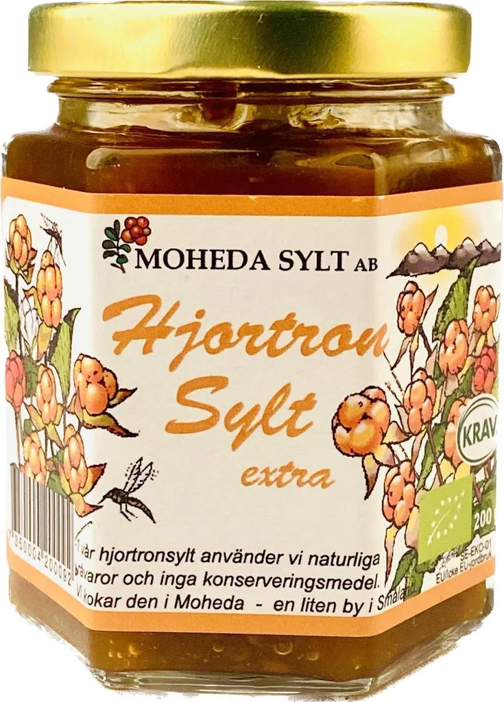 Moheda Hjortron Sylt Moltebeeren Konfitüre extra 200g