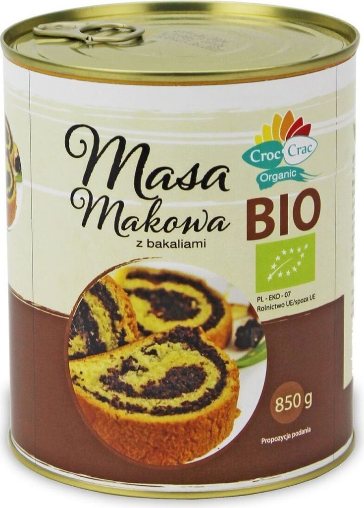 Poppy seed poppy seed paste for drinks 850 g (can) - CROC-CRAC (BIOVERI)