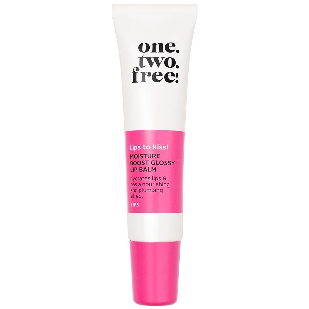 one.two.free! Moisture Boost Glossy Lip Balm, 04 Rising Red