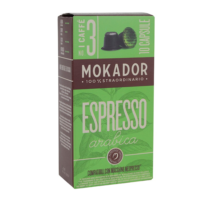 Mokador Espresso Arabica Capsules 10 Pcs