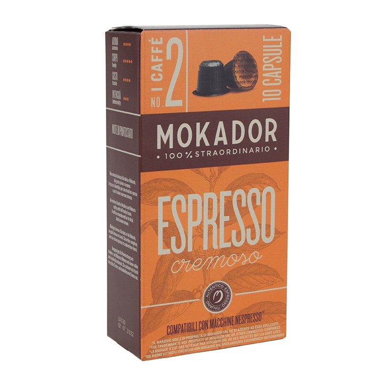 Mokador Espresso Cremoso Capsules 10 Pieces