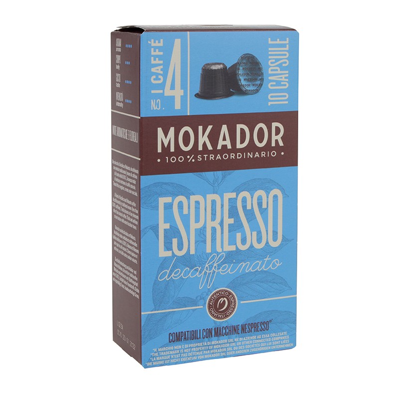 Mokador Espresso Decaffeinato Capsules 10 Pcs