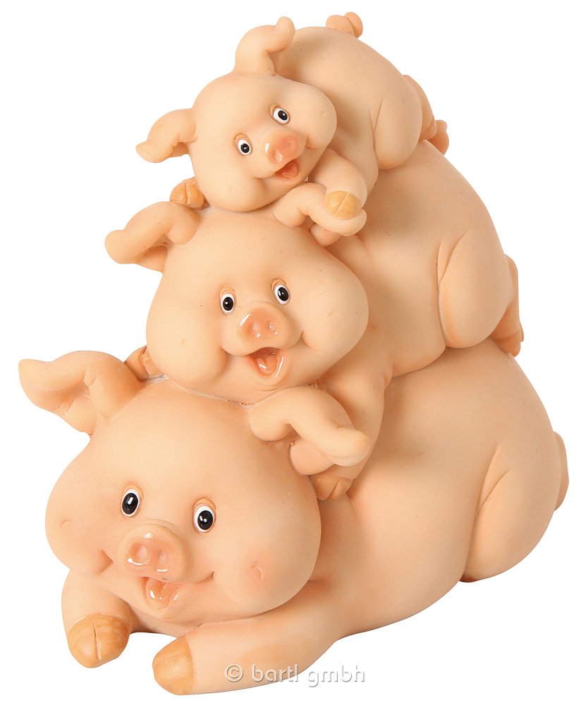 Money Box Stacked Pigs 219