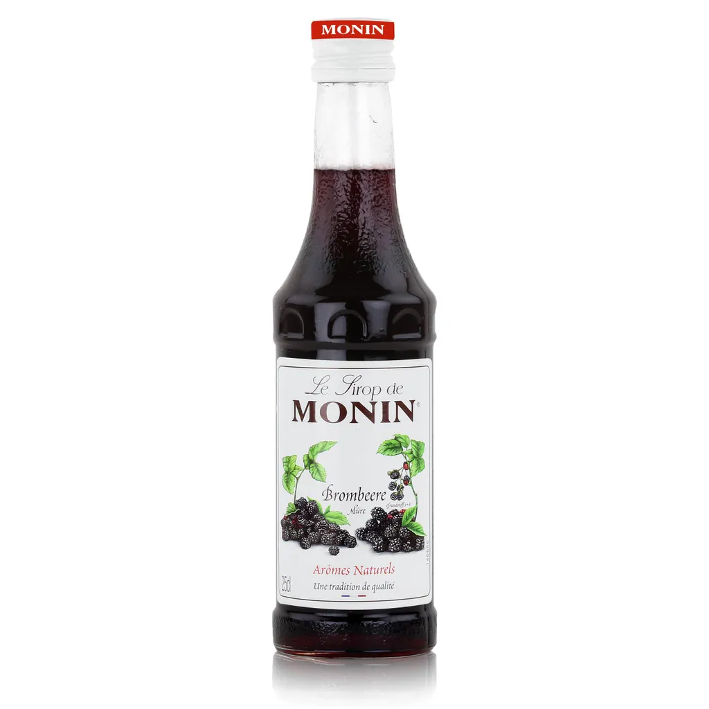 Monin Brombeere Sirup 250 ml - Für Cocktail und Kaffee (1er Pack)