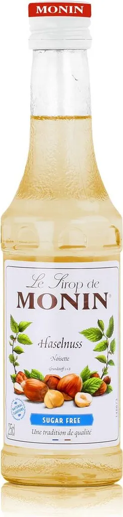 Monin Haselnuss Light Sirup 250 ml - Für Cocktail und Kaffee (1er Pack)