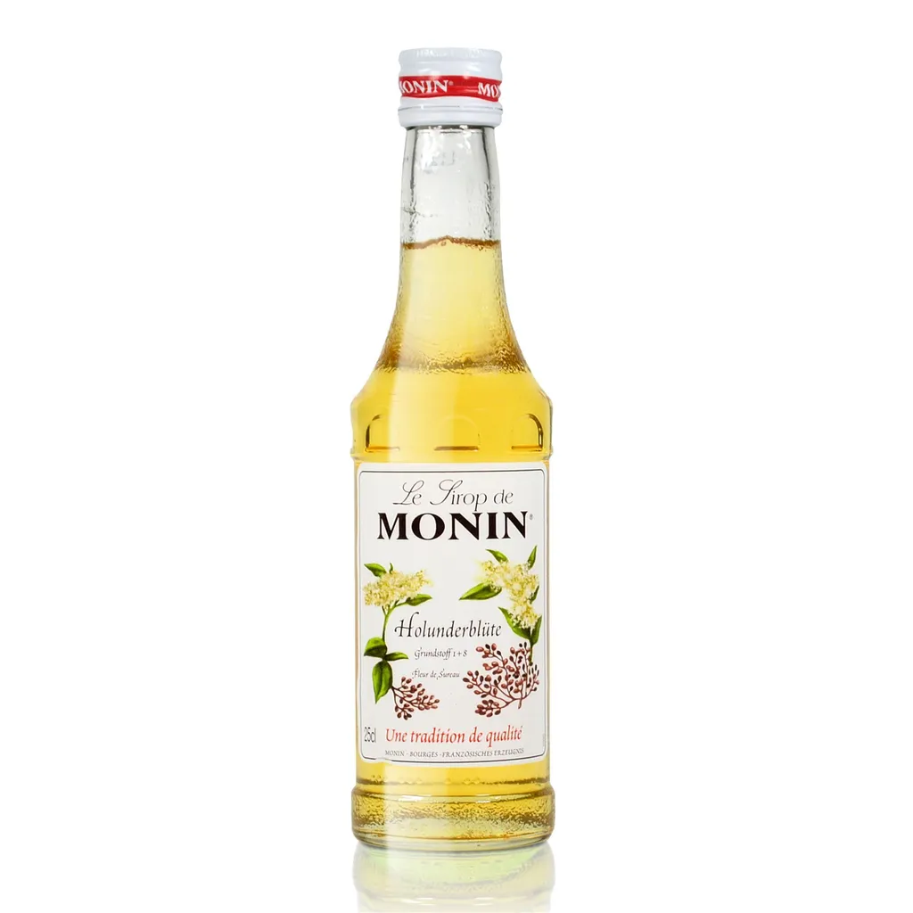 Monin Holunder Blüte Sirup, 250 ml Flasche