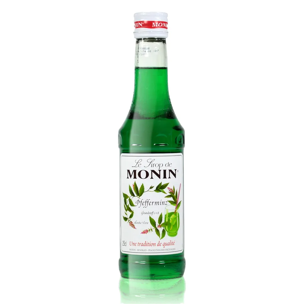 Monin Pfefferminz Sirup, 250 ml Flasche