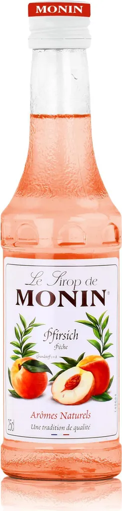 Monin Pfirsich Sirup 250 ml - Für Cocktail und Kaffee (1er Pack)