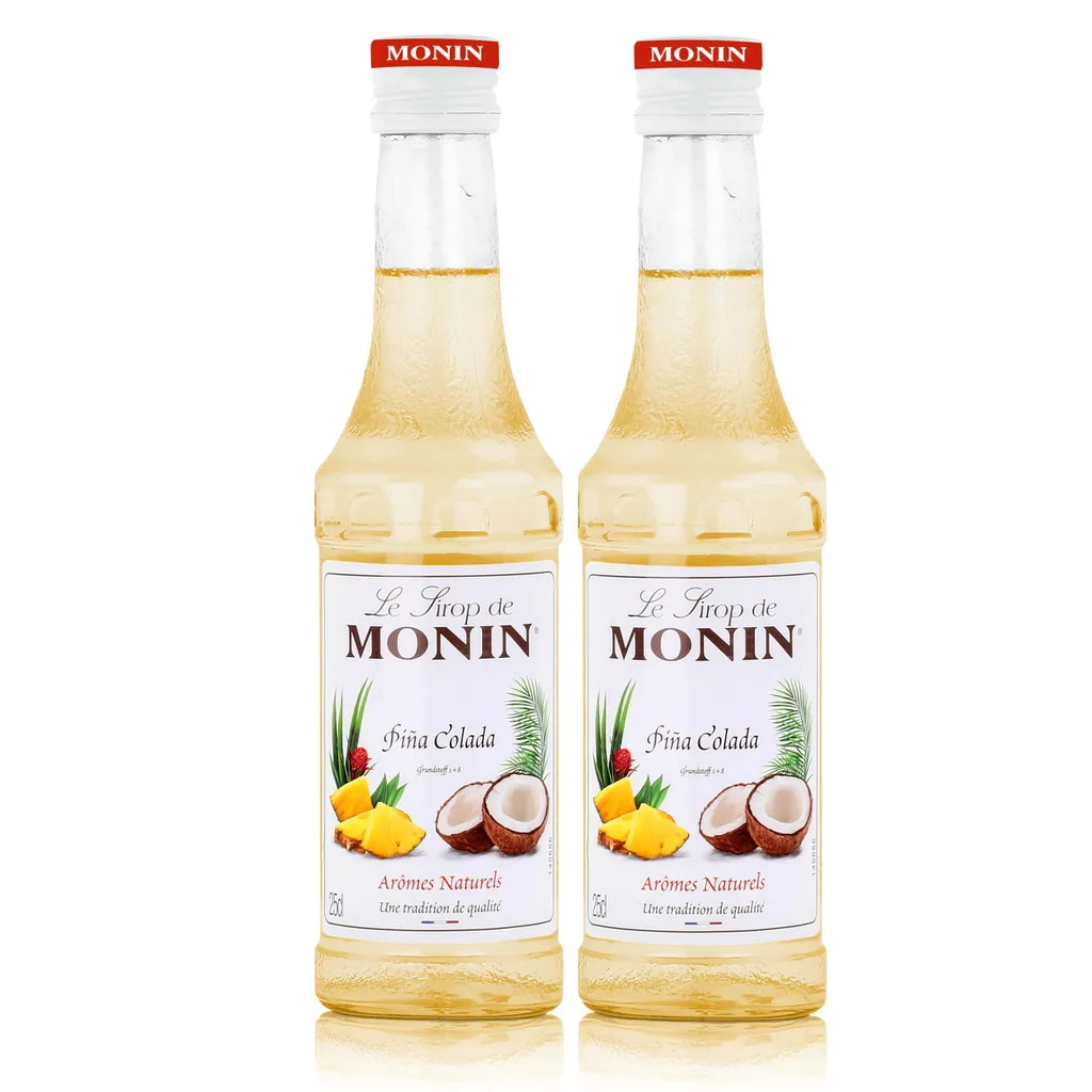 Monin Piña Colada Sirup 250 ml - Für Cocktail und Kaffee (2er Pack)