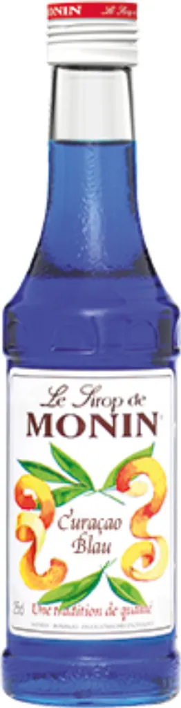 Monin Profi Sirup Blue Curacao Likör mit Orangengeschmack 250ml