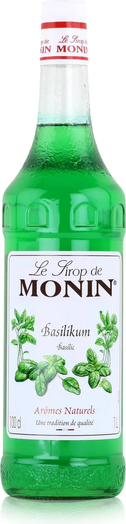 Monin Sirup Basilikum 1L - Cocktails Milchshakes Kaffeesirup (1er Pack)