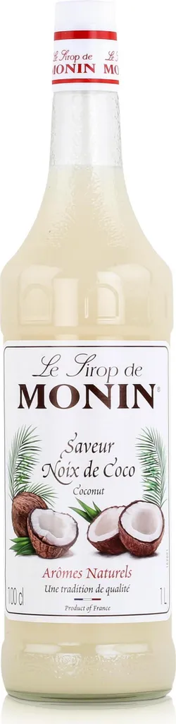 Monin Sirup Cocos 1L - Cocktails Milchshakes Kaffeesirup (1er Pack)