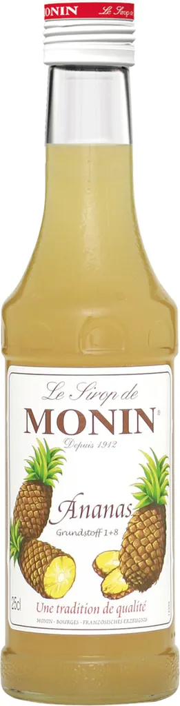 Monin Sirup mit dem Geschmack von der exotischen Ananas 250ml