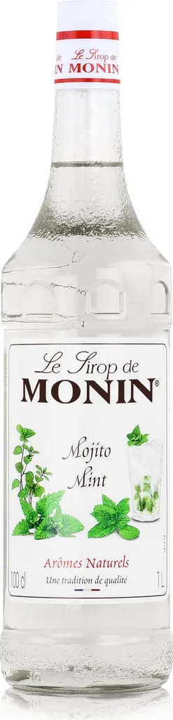 Monin Sirup Mojito Mint 1L - Kaffeesirup Cocktailsirup Dessertsirup (1er Pack)