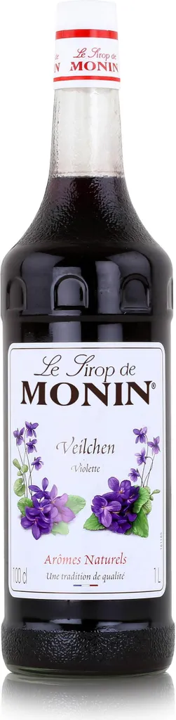 Monin Sirup Veilchen 1L - Cocktails Milchshakes Kaffeesirup (1er Pack)