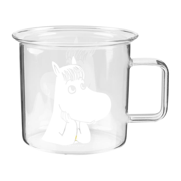 MOOMIN Glass cup clear 35 cl