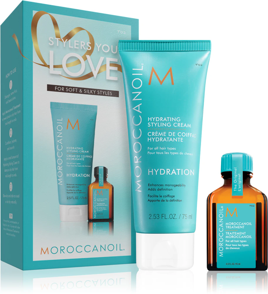 Moroccanoil Hydration Stylers You Love Set to nourish and moisturize all hair types