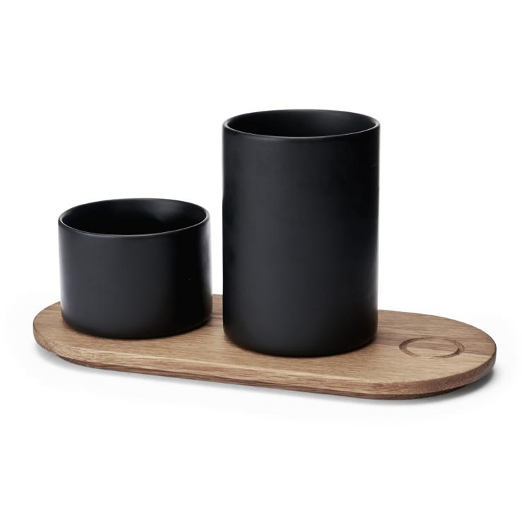 morso Morsø Kit Wooden Tray With Two Pots