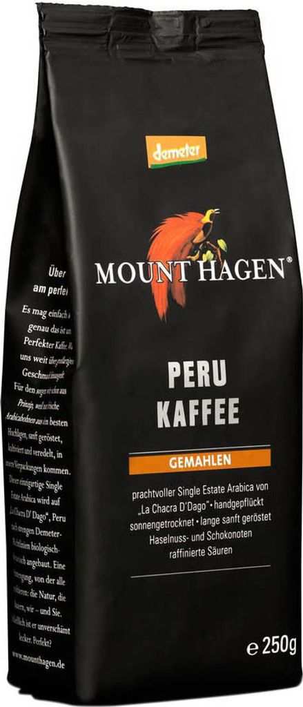 Mount Hagen Demeter Roasted Coffee "Peru" ground -- 250g