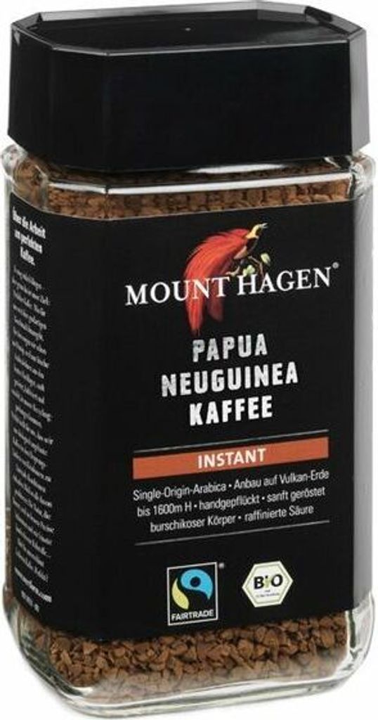 Mount Hagen Fairtrade Instant Coffee PNG -- 100g x 6 - 6-pack VPE
