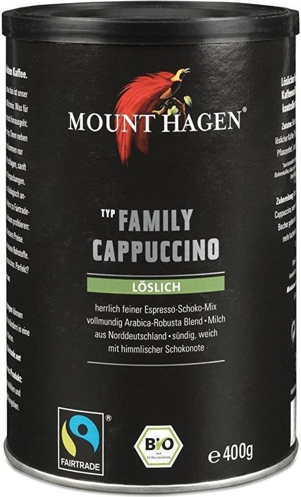 Mount Hagen Family Cappuccino Dose -- 400g