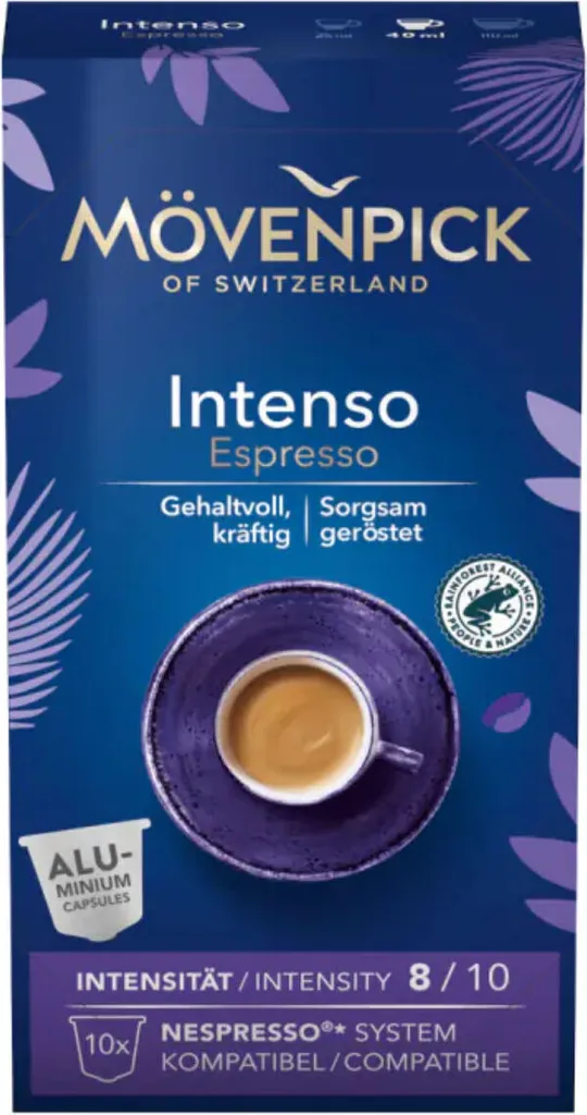 Mövenpick INTENSO ESPRESSO coffee capsules, 10 pieces