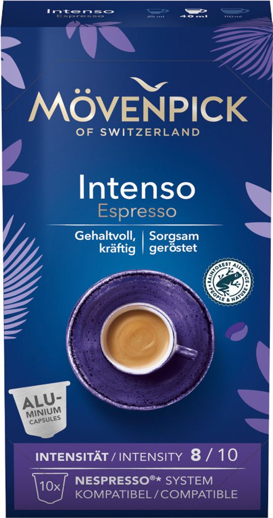 Mövenpick INTENSO ESPRESSO coffee capsules, 8 x 10 pieces