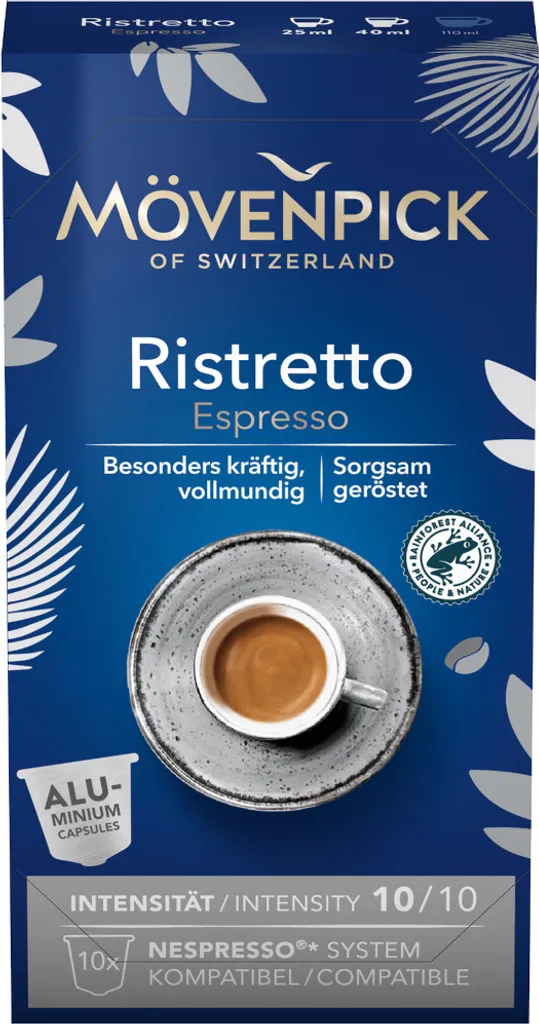 Mövenpick RISTRETTO ESPRESSO coffee capsules, 10 pieces
